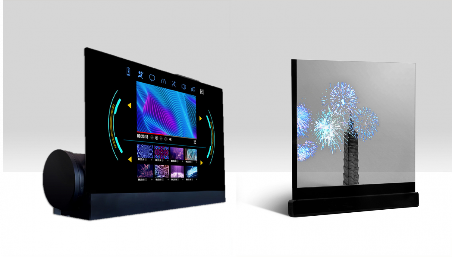 可卷式、折迭性、高透明